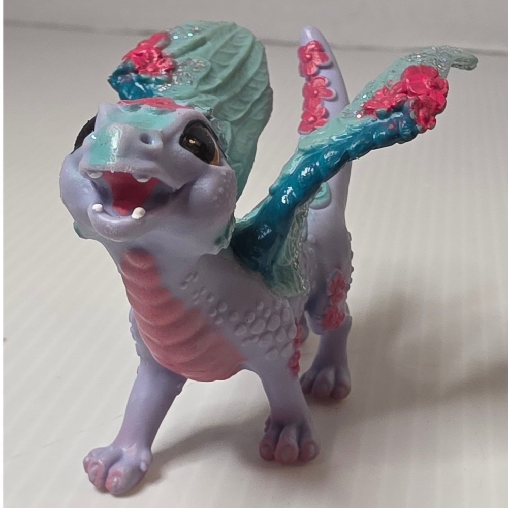 Schleich Bayala Flower Dragon Baby Hatchling Small Purple Good 70592